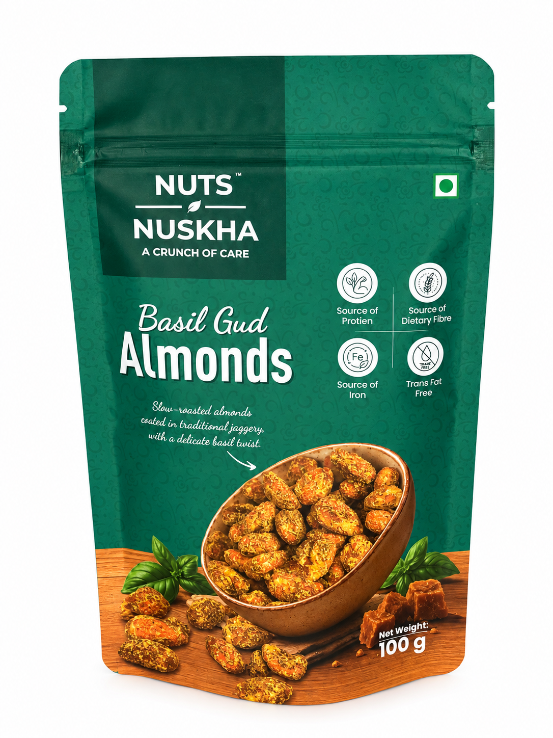Basil Gud Almonds