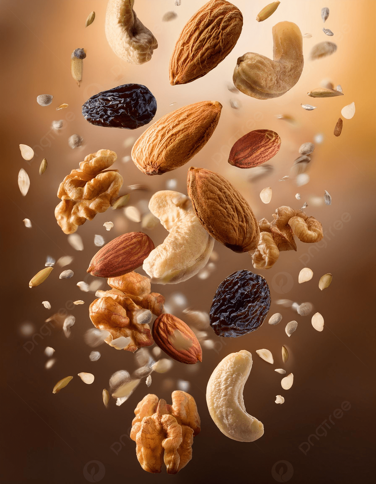 pngtree a mix of nuts and dried fruit picture image 15859938